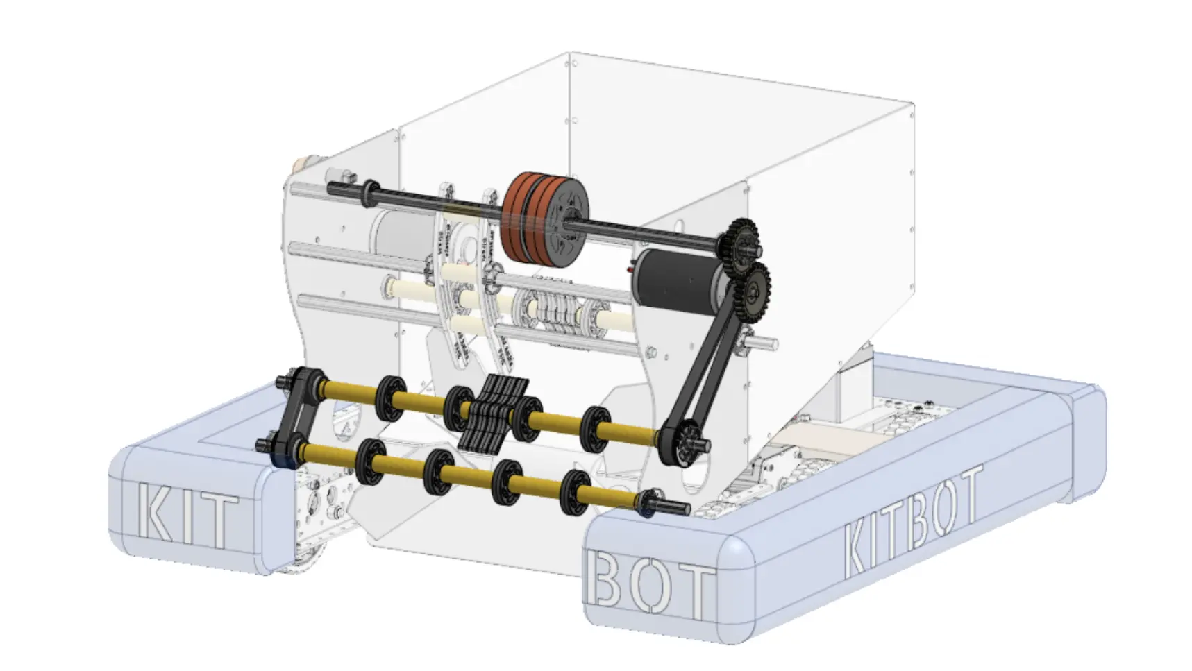 The intake-launcher subsystem on the kitbot